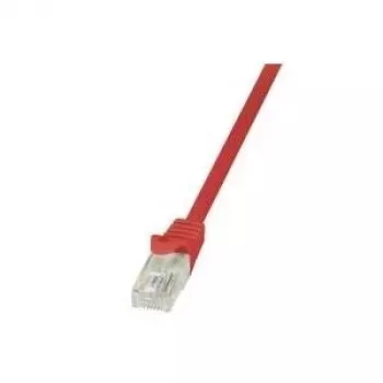 Logilink EconLine - komutācijas kabelis - RJ-45 (V) uz RJ-45 (V) - 5 m - UTP - CAT 6 - sarkans (CP2074U)