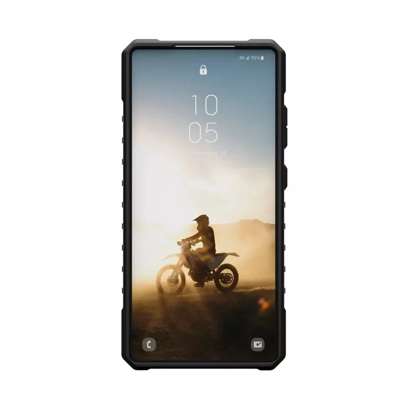 Urban Armor Gear Pathfinder Clear mobilā tālruņa vāciņš 17,3 cm (6,8 inch) Vāciņš Melns, Sudraba