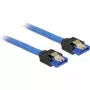 SATA kabelis DeLOCK 84976 0,1 m SATA 7-pin Melns Zils