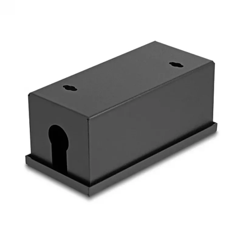Sadales kārba DELOCK Easy 45 moduļu turētājs galda vai sienas montāžai, metāla, melna, 2x22,5x45 mm vai 1x45x45 mm