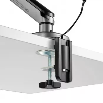 NanoRS Gaming Monitor Mount 17-32 ar RGB LED apgaismojumu, galda stiprinājums, augstuma regulēšana, pagriešana, slīpums, maks. 9 kg, VESA 75x75 / 100x100