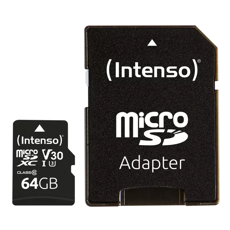Atmiņas karte Intenso 64GB MicroSDXC UHS-I Class 10 3433490