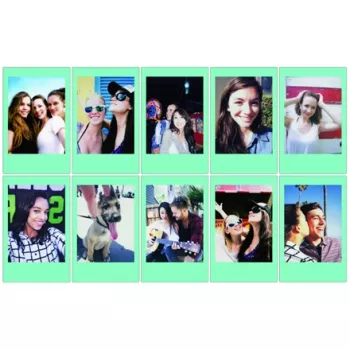 Fujifilm | Instax Mini | SKY BLUE FRAME (10pl) Instant filmiņa | 54 x 86 mm