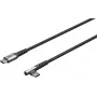 Goobay 64658 USB kabelis 0,5 m USB 2.0 USB C Melns - Pelēks (64658)