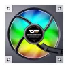 120 mm datora ventilators Darkflash DM20 melns, 3 kontaktu savienotājs, standarta gaisa plūsma