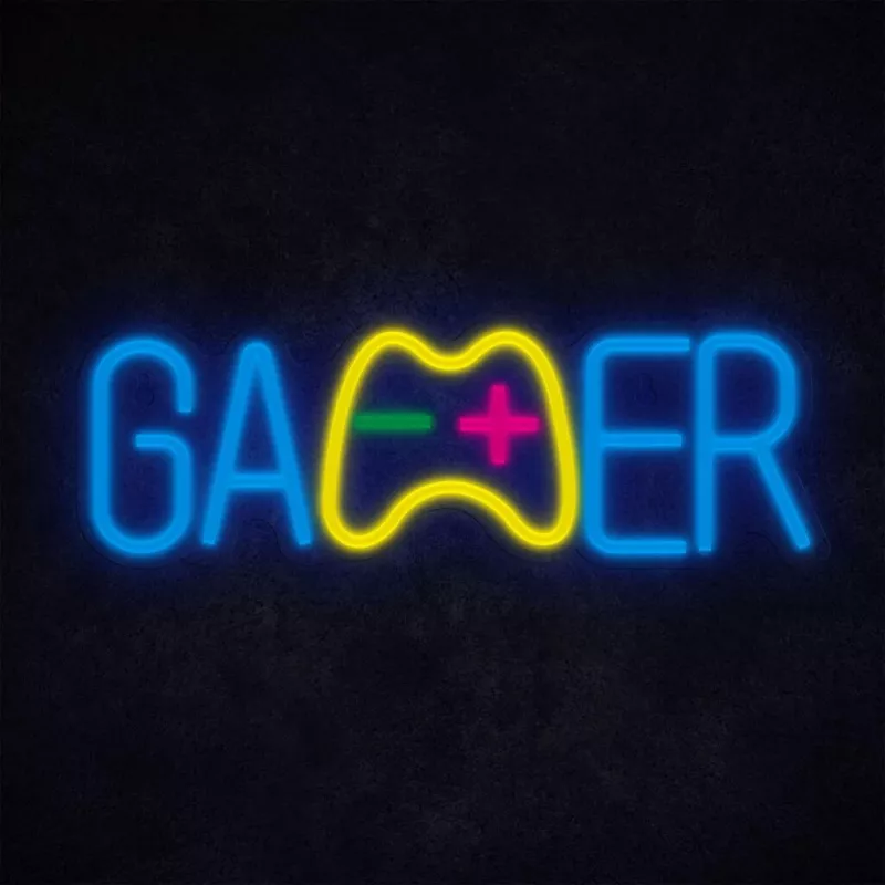 LED neona gaisma MANTA SNL62MT GAMER RGB Color Changing - RGB spēļu joslas gaisma
