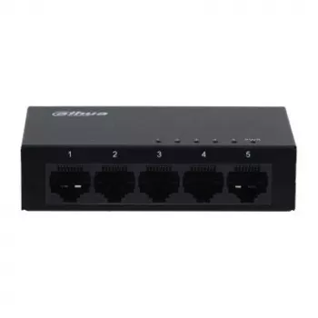 Dahua Technology SG1005-EUR tīkla slēdzis Nepārvaldāms L2 Gigabit Ethernet (10/100/1000) Melns