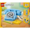 Konstrukciju rotaļlieta LEGO Creator 3-in-1 31174 Retro Telephone komplekts, 383 detaļas, 8+ gadi, 70×110×150 mm