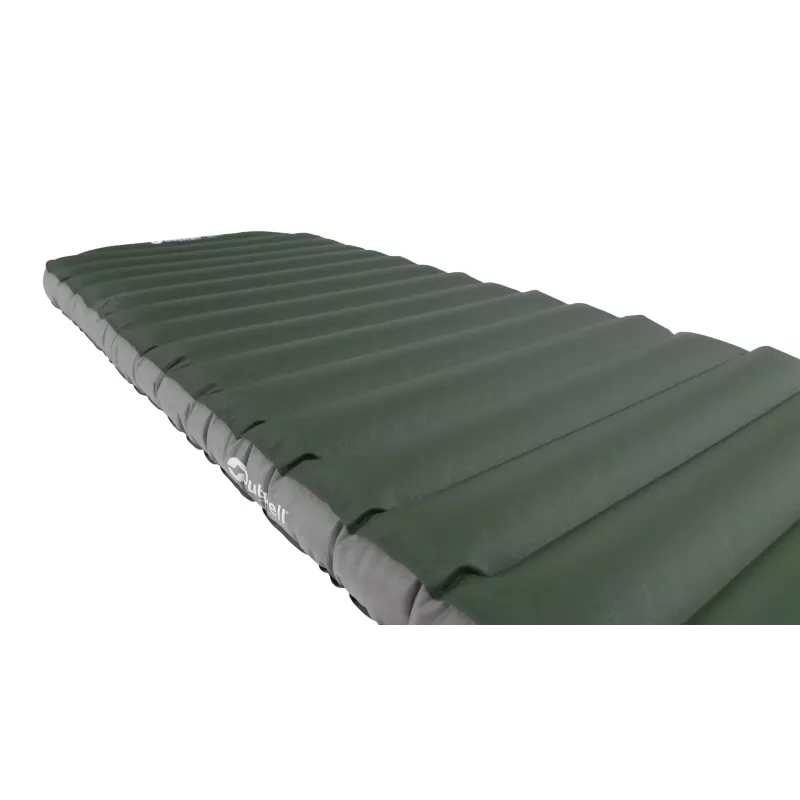 Viena piepūšamais matracis Outwell 400123 — 1950×600×110 mm, poliesteris/PVC, zaļš
