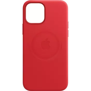 Apple - (PRODUCT) Sarkans - Mobilā tālruņa maciņš - ar MagSafe - Āda - Sarkans - iPhone 12 Pro Max (MHKJ3ZM/A)