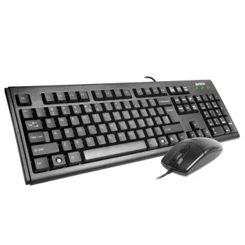 A4Tech KM-72620D - Tastatūras un peles komplekts - USB - US - Melns