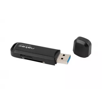 Karšu lasītājs NATEC Scarab 2 USB 3.2 Gen 1 Type-A — MicroSD/SD atbalsts, 5000 Mbit/s, melns
