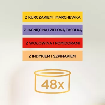 Mitrās kaķu barības paciņas Purina Gourmet Gold Savoury Cake Mix 48×85 g, pieaugušiem kaķiem, 74% mitrums, 17% olbaltumvielas