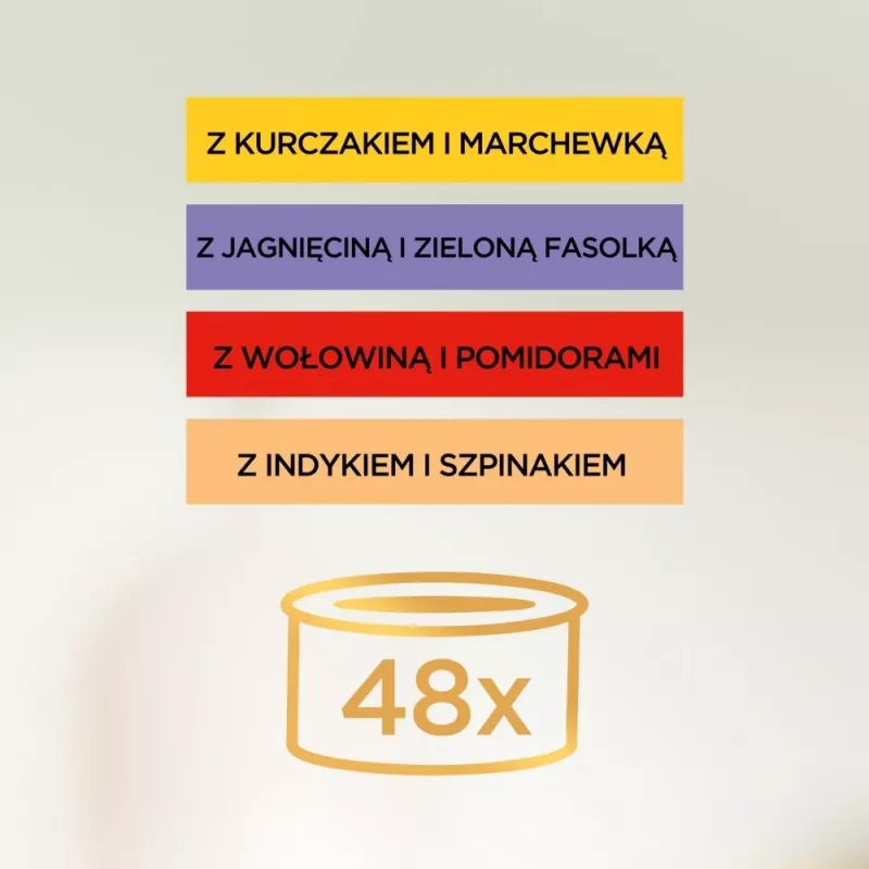 Mitrās kaķu barības paciņas Purina Gourmet Gold Savoury Cake Mix 48×85 g, pieaugušiem kaķiem, 74% mitrums, 17% olbaltumvielas