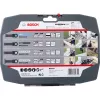 Bosch Starlock Best of Heavy Duty Sets, 4-gab., Asmeņu komplekts, Metāls, Koks, Melns, Kaste