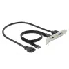 Slota kronšteins DeLOCK 89934 ar 1 x USB Type-C un 1 x USB Type-A pieslēgvietu