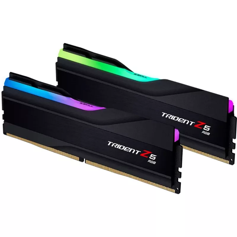 G.Skill Trident Z5 RGB 96 GB (2x48 GB) DDR5-6400 CL30 operatīvās atmiņas komplekts, melna