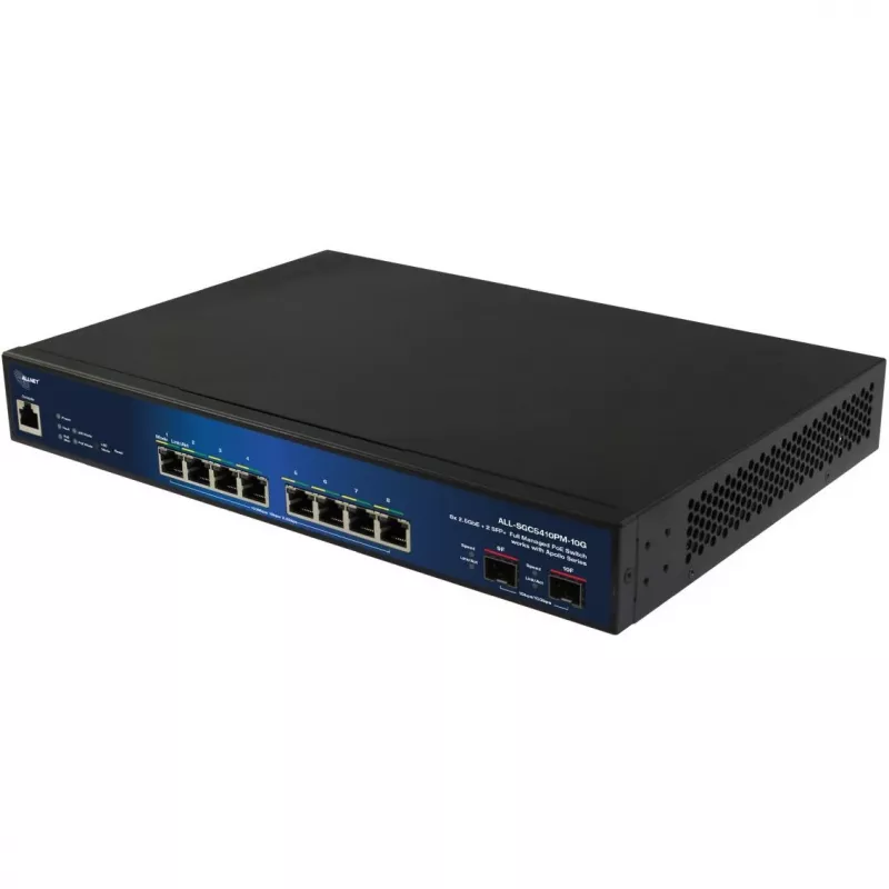 ALLNET Apollo pilnībā pārvaldāms 2. slāņa+ 10Port• 8x 2.5GB• PoE budžets 240W• at• 2x — maršrutētājs — WLAN (ALL-SGC5410PM-10G)