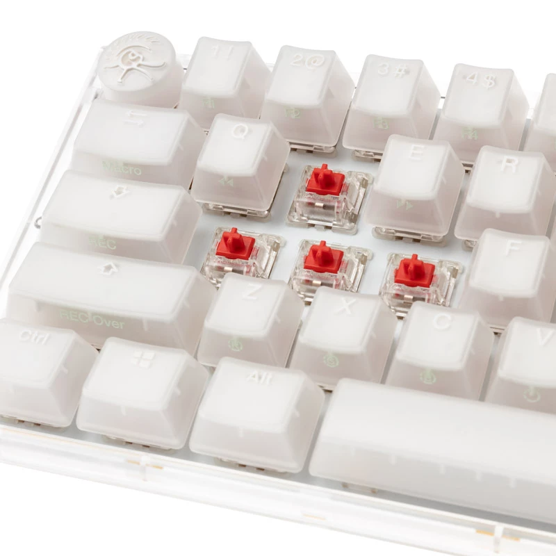 Ducky One 3 Aura Balts Mini tastatūra Gaming USB QWERTY US International