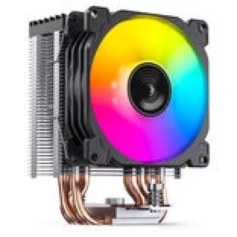 CPU dzesētājs Jonsbo CR-1400E 92mm ARGB melns — 92 mm ventilators, ARGB apgaismojums