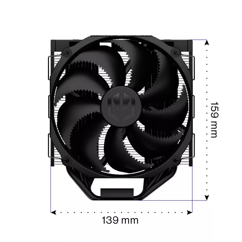 Endorfa Fortis 5 Melns CPU dzesētājs