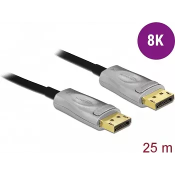 DisplayPort kabelis DeLOCK 85888 25 m Melns