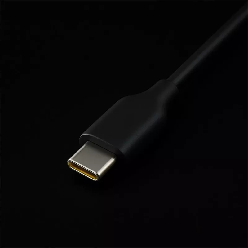 GaN klēpjdatoru lādētājs QOLTEC 52419 65W USB-C PD 5V/20V 3A/3.25A, 220–240V, 1,8 m kabelis, melns