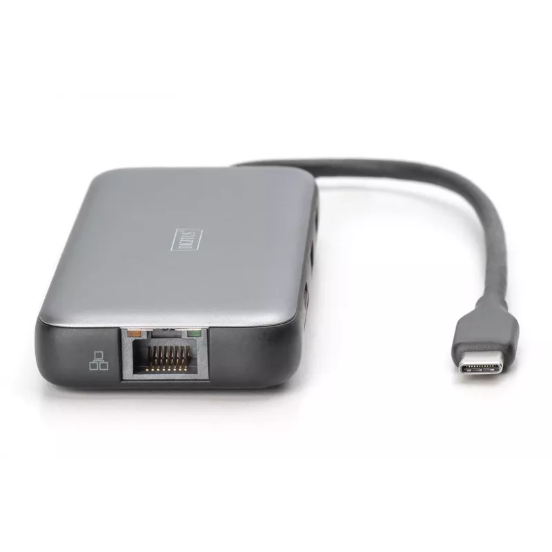 USB-C dokstacija Digitus DA-70915 8 portu 100W Power Delivery