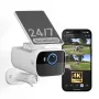 Safemo SC1 SolarCam, 4K UHD video, 8× tālummaiņa, 132° skata leņķis, nakts redzamība, Wi-Fi 2,4 GHz, 1,5 W saules panelis, balts