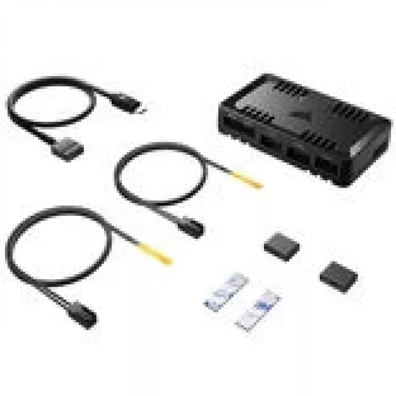 Ventilatoru kontrolieris CORSAIR COMMANDER DUO ARGB iCUE LINK Hybrid — adresējams RGB, iCUE integrācija
