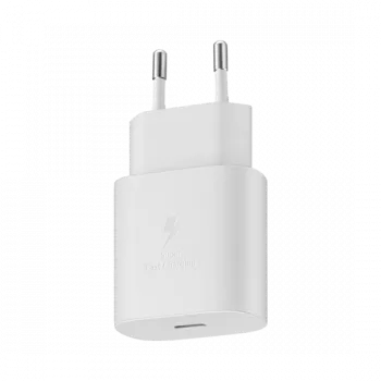 Samsung sienas lādētājs TA800NW 25W 1x Type-C - Balts ES