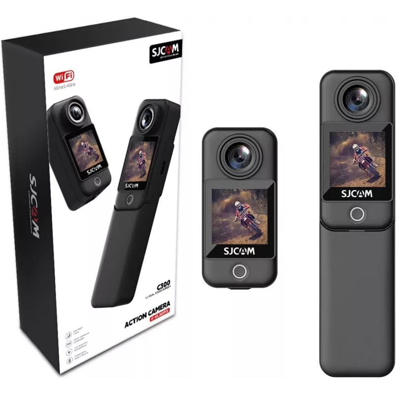 Action camera SJCam C300 4K 30fps, kompakts ūdensizturīgs dizains