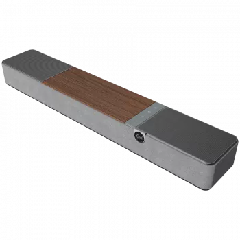 Soundbar KLIPSCH Flexus CORE 100 — 2.1 kanāli, 100 W, iebūvēts zemfrekvenču skaļrunis, pelēks/valriekstkoks