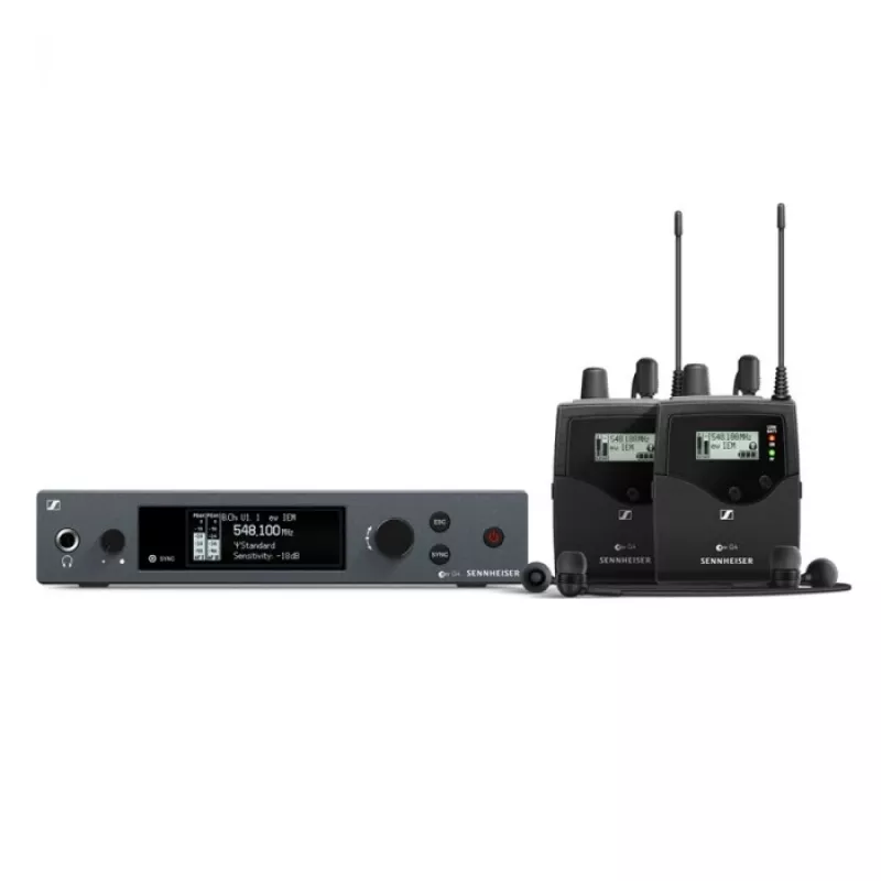 Sennheiser EW IEM G4-twin-A1 - Audio atgriezeniskās saites komplekts ar diviem uztvērējiem (skatuves klausīšanās) 470-516 MHz