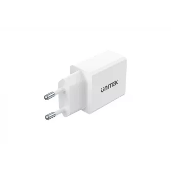 Unitek P1113A-EU - lādētājs 2X USB-A,12W, balts