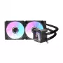 Universāls šķidruma dzesētājs procesoram Darkflash DV240S, 120 mm ventilatori, melns, atbalsta LGA1700/AM5 un citas ligzdas