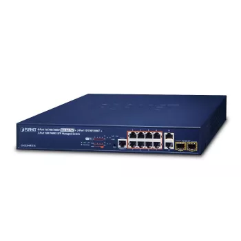 Pārvaldāms L2+ Gigabit Ethernet komutators PLANET GS-5220-8P2T2S