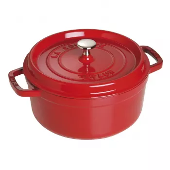 Viena katla Staub Cocotte 24 cm Ķiršu krāsa