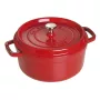 Viena katla Staub Cocotte 24 cm Ķiršu krāsa