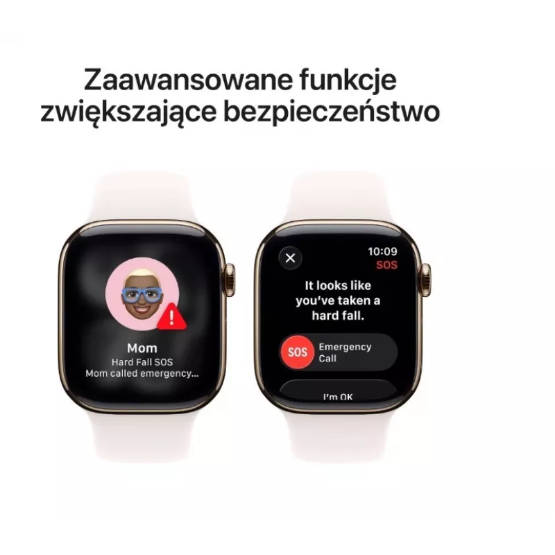 Viedpulkstenis Apple Watch Series 11 GPS + Cellular 42mm Gold Titanium Case Light Blush Sport Band M/L