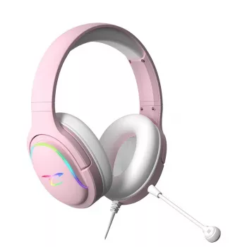 Austiņas Subsonic Spectra LED spēļu austiņas Sweety Pink