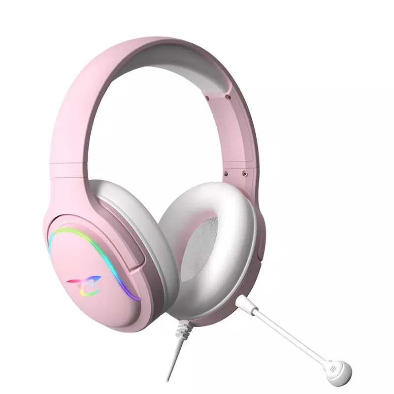 Austiņas Subsonic Spectra LED spēļu austiņas Sweety Pink