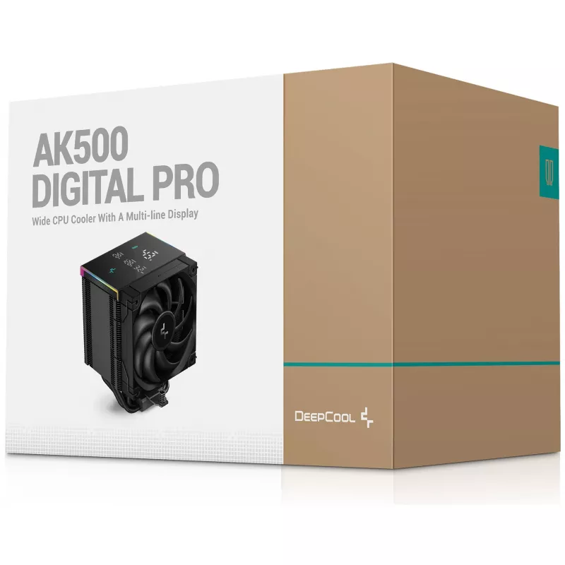 Gaisa dzesētājs DeepCool AK500 Digital Pro 12 cm Melns Fluid Dynamic Bearing