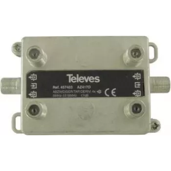 Sadalītājs Televes AZ417D 4 virzienu 17 dB 5–1218 MHz