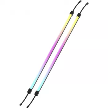 LED lente CORSAIR LS350 Aurora, daudzkrāsu apgaismojums, 350 mm garums, 10 mm platums, 2 gab. iepakojumā