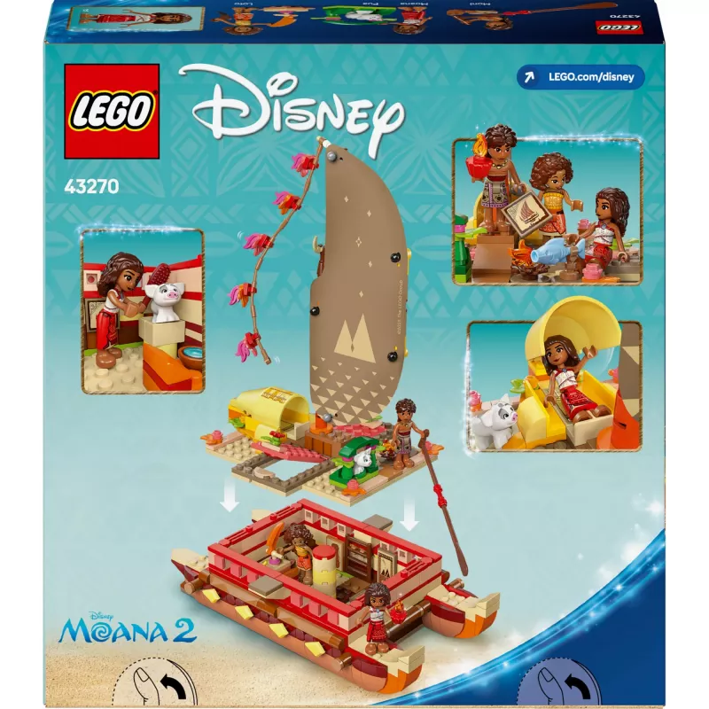 LEGO 43270 klucīšu komplekts — 529 elementi, 3 minifigūras, 260×120×220 mm, 0,198 kg, sudraba