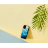 iKins aizsargmaciņš Apple iPhone 12 mini — zils ezera tonis ar melniem akcentiem