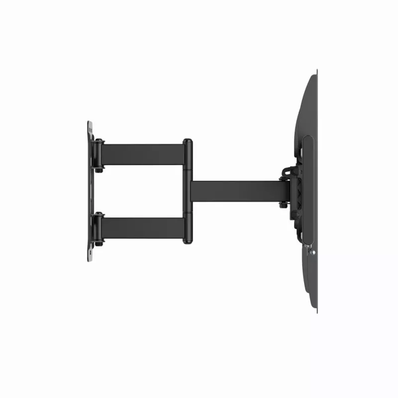 Pilnas kustības TV sienas stiprinājums GEMBIRD WM-90ST-01 37–90 collu televizoriem, maks. 50 kg, VESA līdz 600x400, pagrieziens 90°, slīpums -5–15°