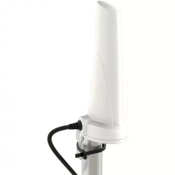 Daudzvirzienu 4 dBi 5G/LTE antena Poynting A-OMNI-0280-02-V1 SMA (vīrišķais) 2 m kabelis, masta/sienas stiprinājums, balta