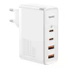 Travel Charger Baseus GaN2 Pro Quick 2x USB + 2x USB-C, 100W, EU (Balts)